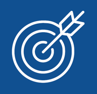 Strategic Priority 2 icon, an arrow hitting a target