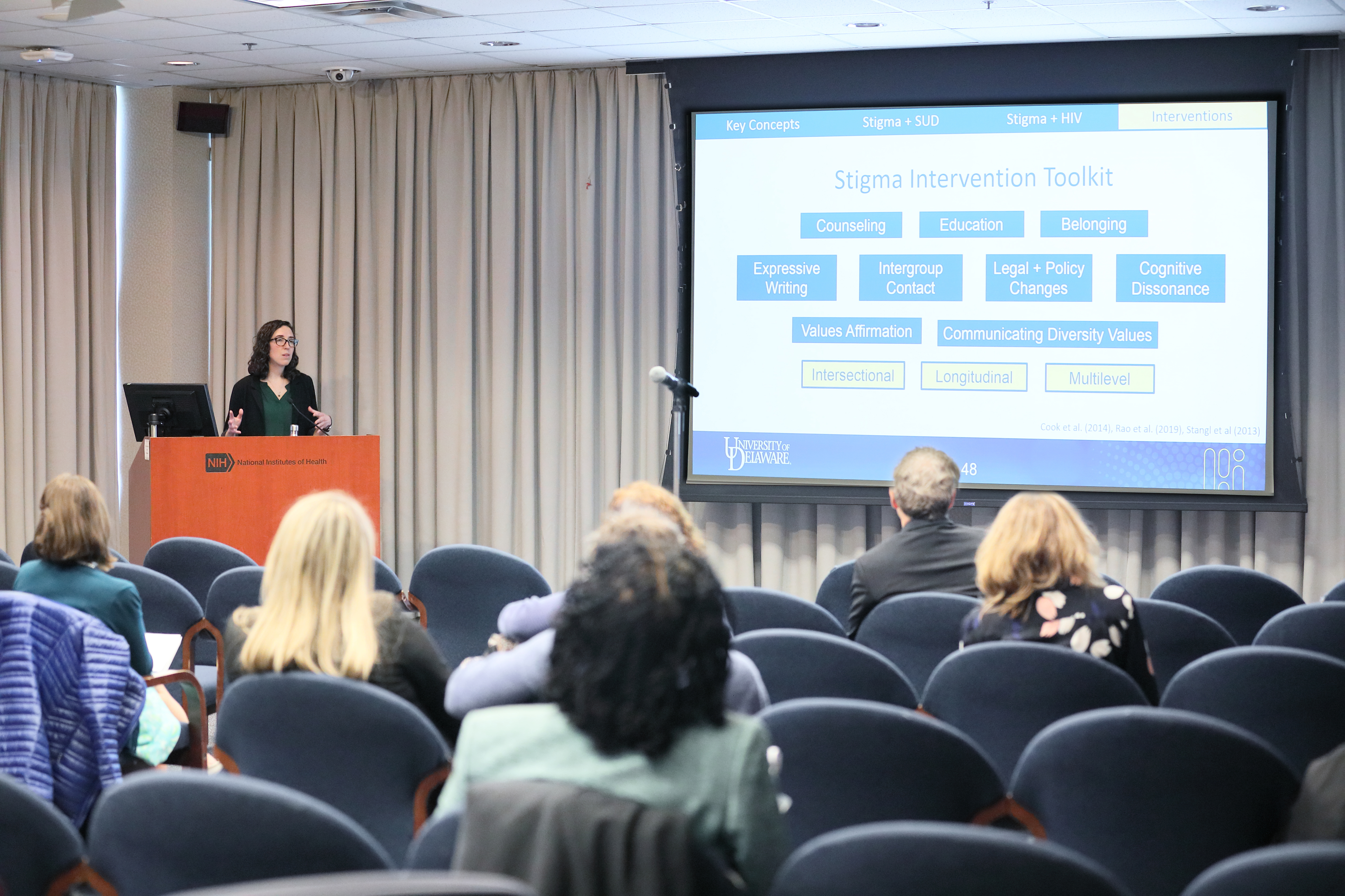 Dr. Earnshaw presenting