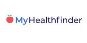 An apple followed by the words My Healthfinder